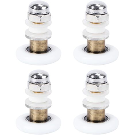 pour porte coulissante en verre lot de 4 poulies
