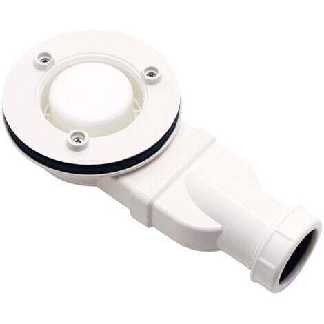 Pour receveurs de douche extra-plats, modèle 1. Accessoire pour bonde de lavabo de douche plate en plastique ABS anti-odeurs. Blanc