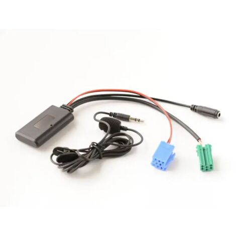 Pour Renault updatelist, adaptateur de câble auxiliaire Bluetooth audio/téléphone AUX Bluetooth