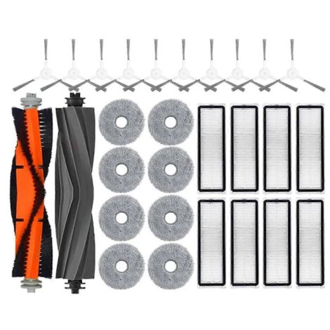 Pour robot laveur de sols Bot L10 Prime, brosse latérale principale, filtre HEPA et chiffon de nettoyage ---