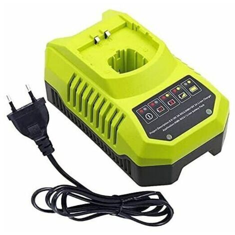 Pour Ryobi P117 P118 P118 Chargeur pour Ryobi one 9.6 V-18V Lithium Ion NiMH Batterie P100 P102 P103 P104 P105 P107 P108 P109 18 Volt One + Batterie