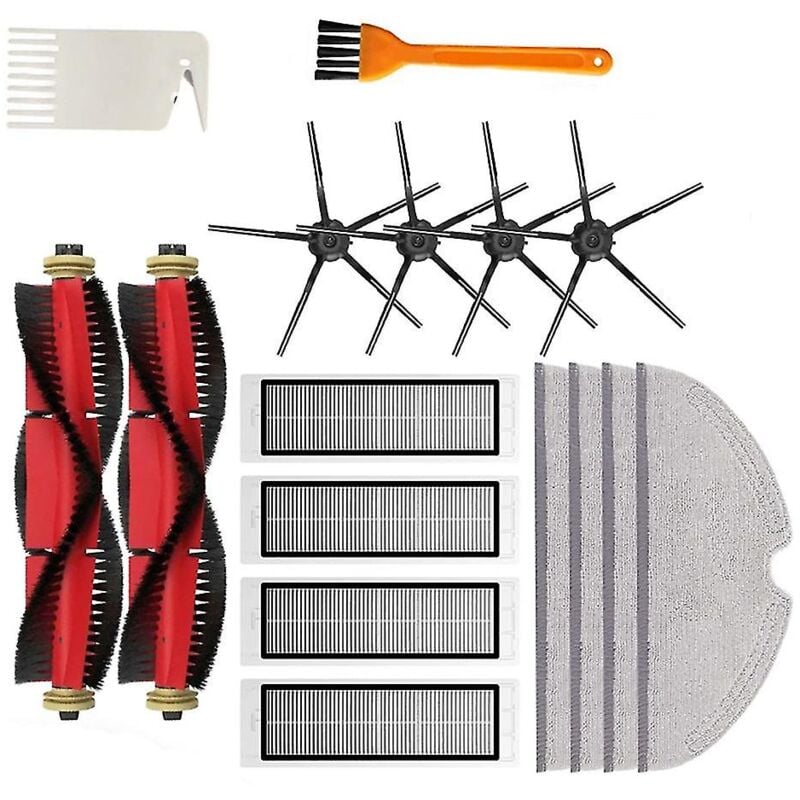 Fei Yu - Pour S5 S502-00 S502-02 S5 Max S6 S6 Maxv S6 Pure E4 E5 Robot Aspirateur Pièces De Rechange Brosse Latérale Principale Fil