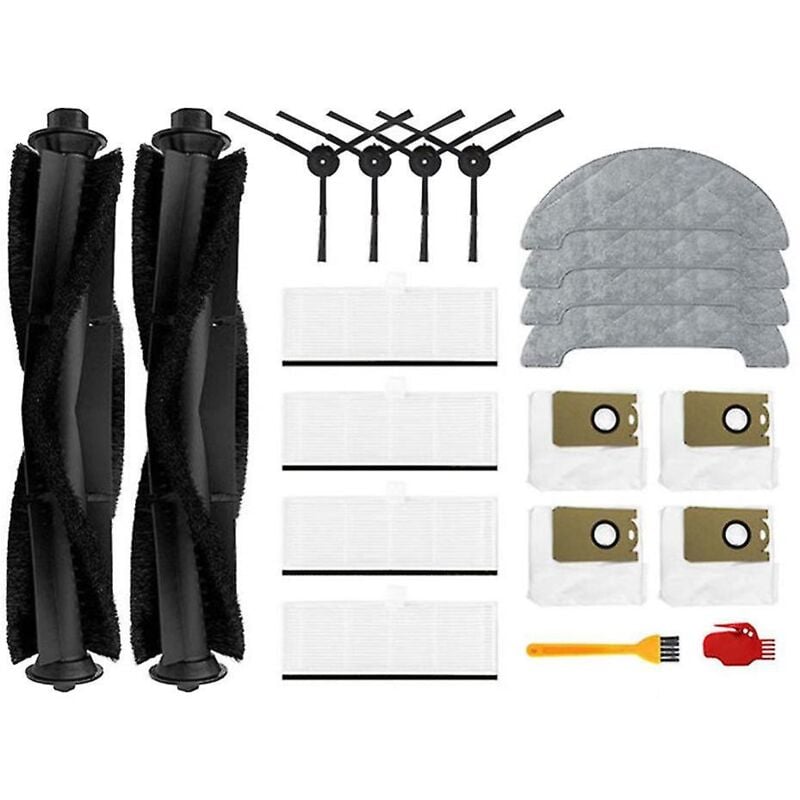 Pour S9 Filtre Hepa Brosse latérale principale Sac à poussière Chiffons de nettoyage Aspirateur robot Pièces de rechange Kits