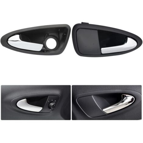 pour Seat Ibiza 6J Poignée de Porte 6J1837113A Chromée Conducteur Poignée Intérieure de Voiture Avant Gauche pour Ibiza 2009-2017
