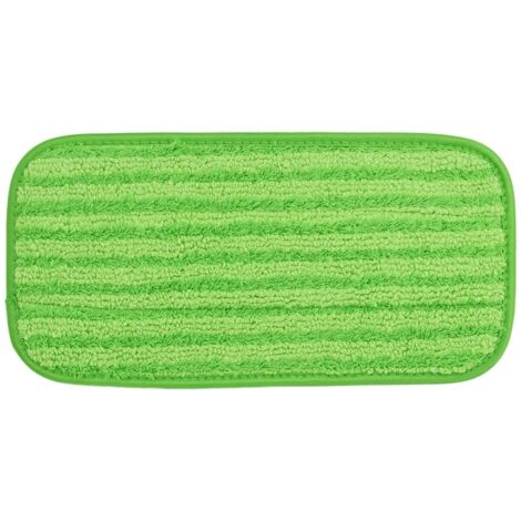 Pour Swiffer WetJet 10-12 pouces tampon de vadrouille adhésif remplacements de chiffon de vadrouille humide et sec (vert)
