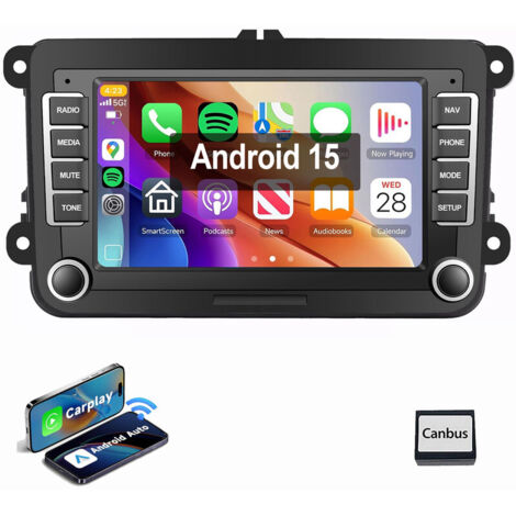 Pour VW GOLF 5 6 Plus Passat Polo Tiguan Touran Caddy Jetta autoradio 2+64G