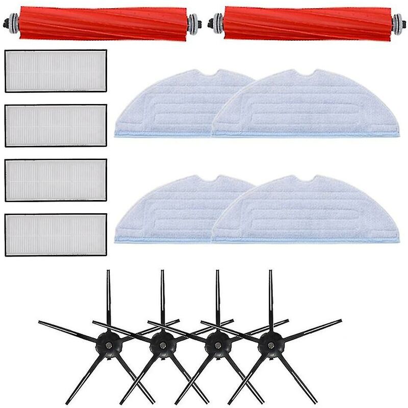 Pour Xiaomi Roborock caoutchouc brosse principale vadrouille chiffons de S7 T7s robotique