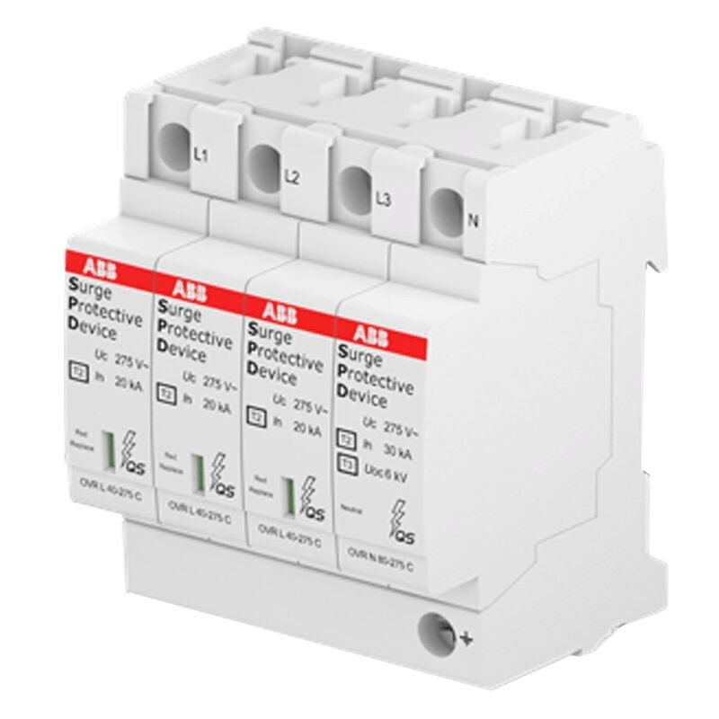 ABB - Parafoudre de surtension ovr T2 3P+N imax 40KA OVR023N40275S