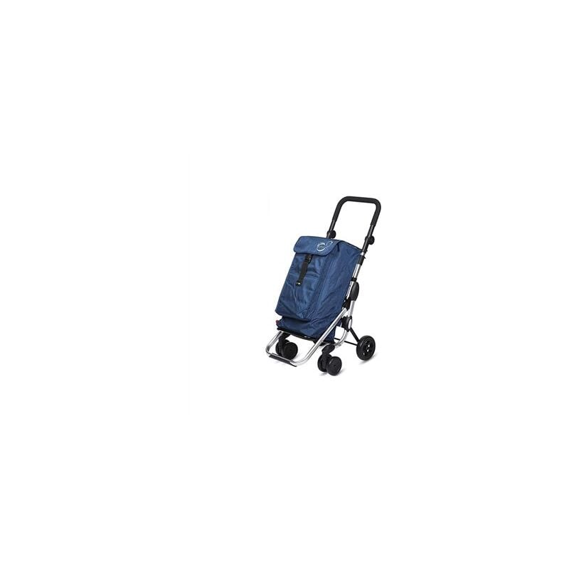 Playmarket - Chariot de courses châssis aluminium 50lt bleu marine go up