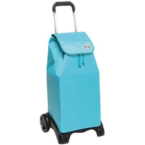Poussette de marché 2 roues 55l turquoise - Sidebag - 8242-567
