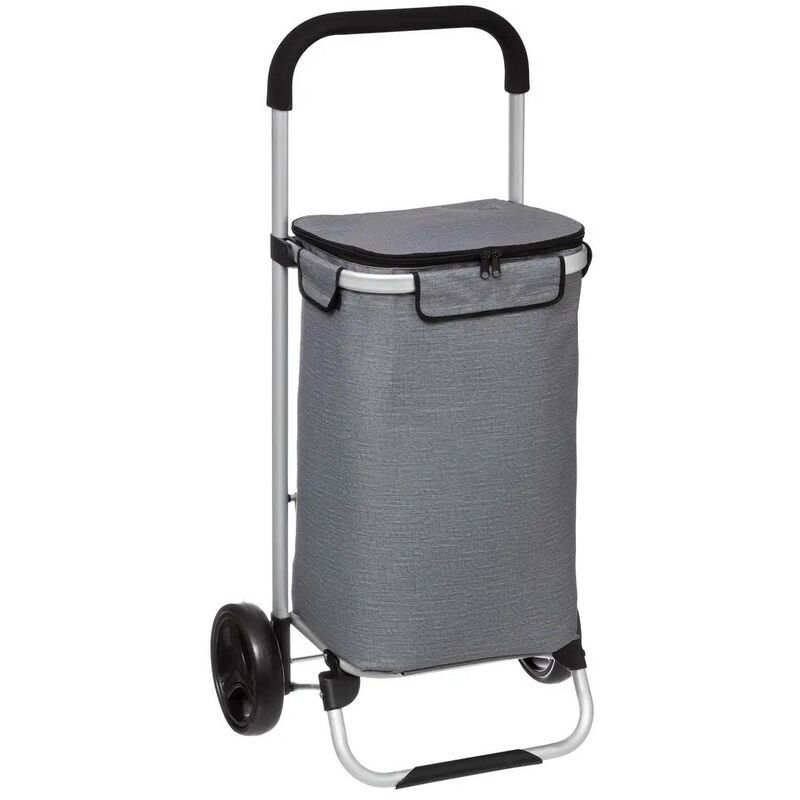 JJA - Chariot De Marché Isotherme 2 Roues 40 l Gris Five