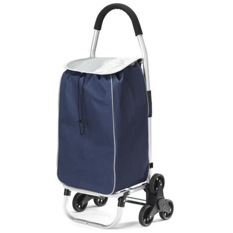 Poussette de marché 6 roues 46l bleu/gris - Kitchen Chef - EASYPOUSS TRIO