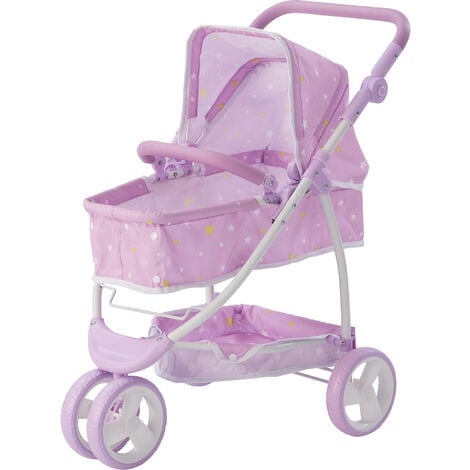 TEAMSON KIDS Poussette landau nacelle 2en1 pour poupée poupon de 40-45 cm Olivia’s Little World OL-00010