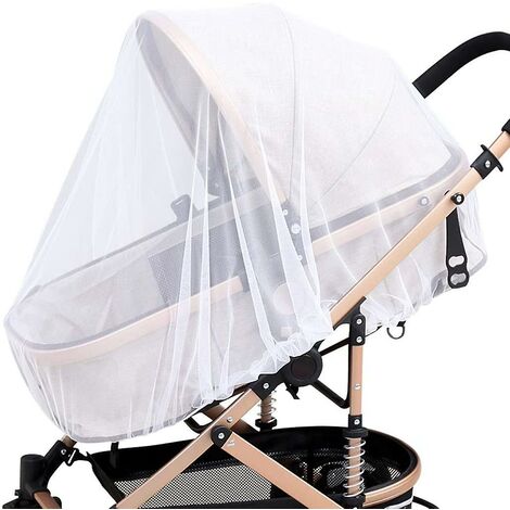 Poussette Moustiquaire, Universal Poussette Moustiquaire, Bébé Moustiquaire, Poussette Contre Les Piqûres, Tissu Mesh Résistant,