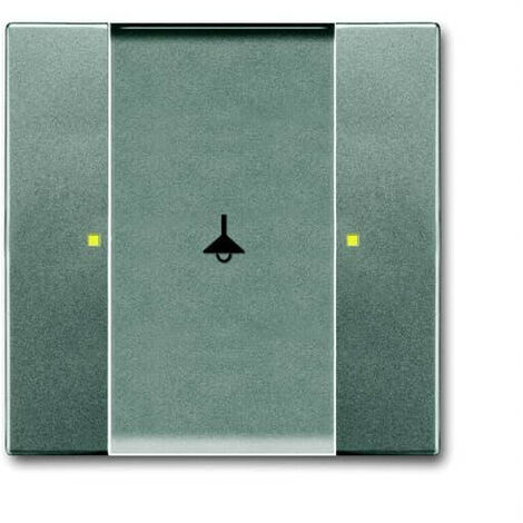 Poussoir 1 Touche Multifonctions Météor Gris Métal 2CKA006115A0224 ABB 587213