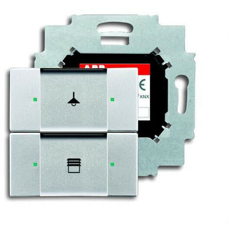 Poussoir 2 Touches Bcu Intégrée Aluminium Argent 2CKA006116A0197 ABB 587240