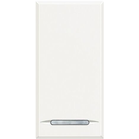 Poussoir à bascule Axolute 16AX 250V Connexion auto White 1 module BTICINO HD4055A