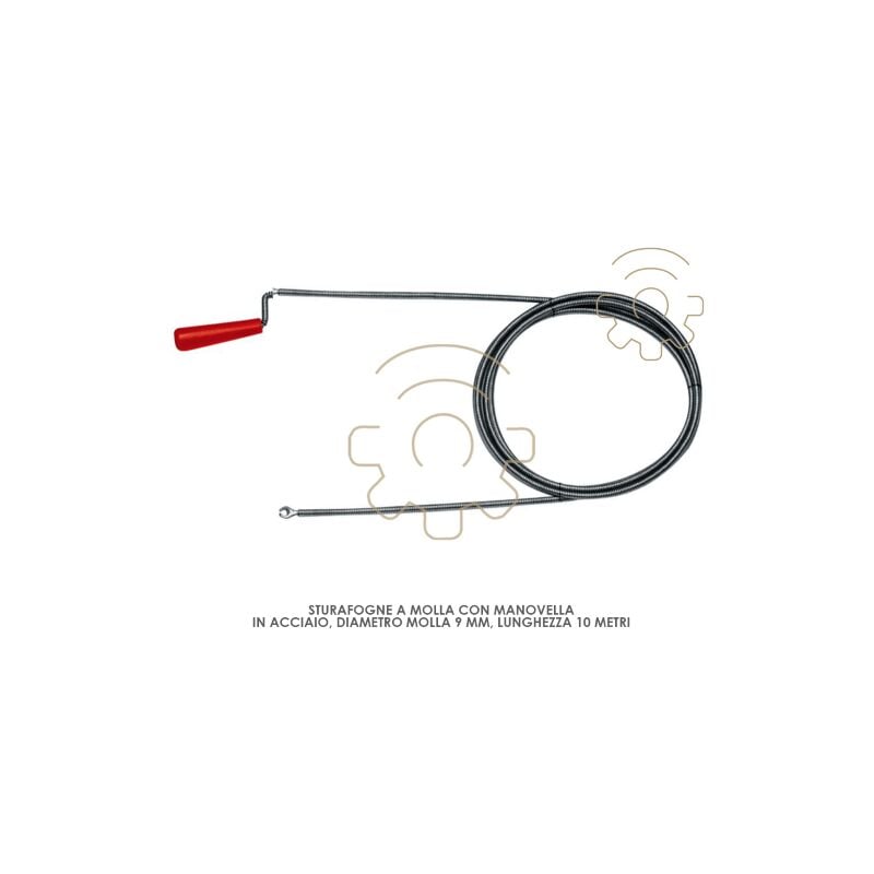 Rothenberger - Poussoir a ressort 10 mt Ressort 9 mm avec manivelle