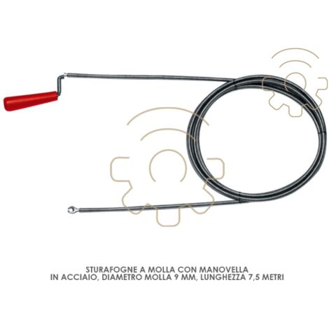 Poussoir A  ressort Poussoir d&39A gout 7,5 mt Ressort de 5 mm avec manivelle Rothenberger