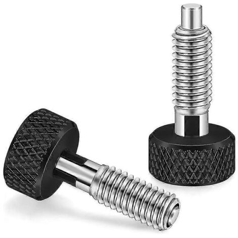 Poussoir à ressort rétractable manuel avec verrouillage M6 pour boîte à outils roulante, filetage 1/4 pouce-20, 0,5 pouce.