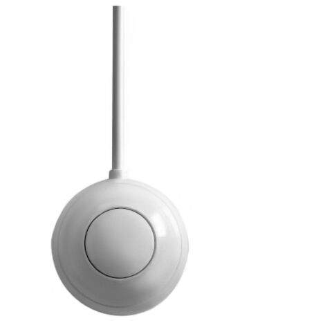 Poussoir de commande pneumatique simple débit apparent - blanc - Regiplast
