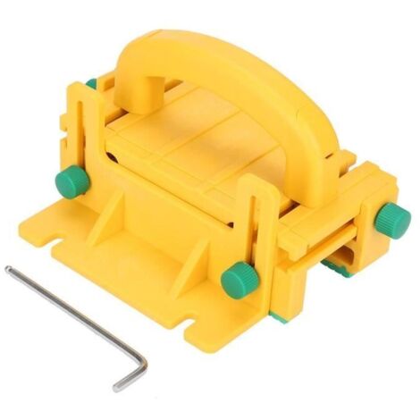 Poussoir de sécurité - HEN - Outil de travail du bois - Plastique ABS - Jaune et vert - 3 directions
