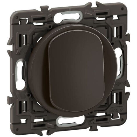Poussoir inverseur Céliane contact NO+NF 6A - prémonté Noir (CE0031)
