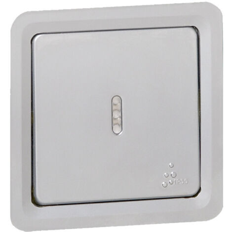 Poussoir inverseur témoin NO 6A 230V Soliroc IK10 IP55 (077844)