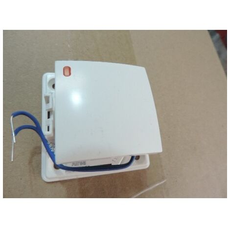 Poussoir Lumineux 10A blanc pose saillie (sans cadre) 250V néon faible conso ALREA SCHNEIDER ELECTRIC ALB61052