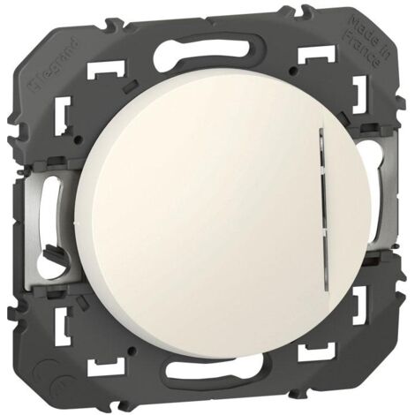 Poussoir lumineux à équiper d'un voyant dooxie finition blanc LEGRAND 600005