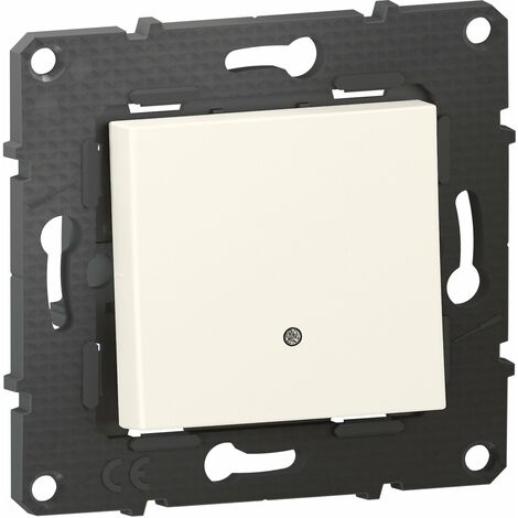 Poussoir lumineux Altège 6A - Connexion à borne automatique - Neige - Bticino