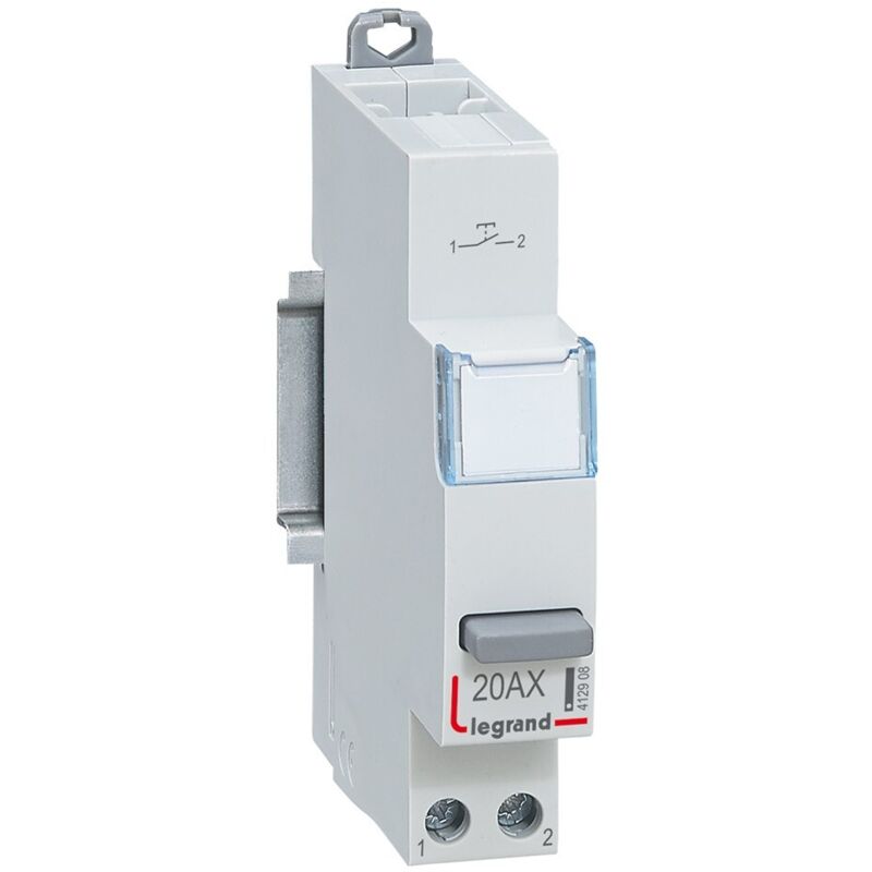 Poussoir modulaire 1 module - Simple fonction sans voyant - 1 NO