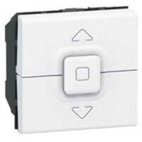Poussoir Mosaic 500W max. pour 1 ou plusieurs volets roulants -Blanc - Legrand