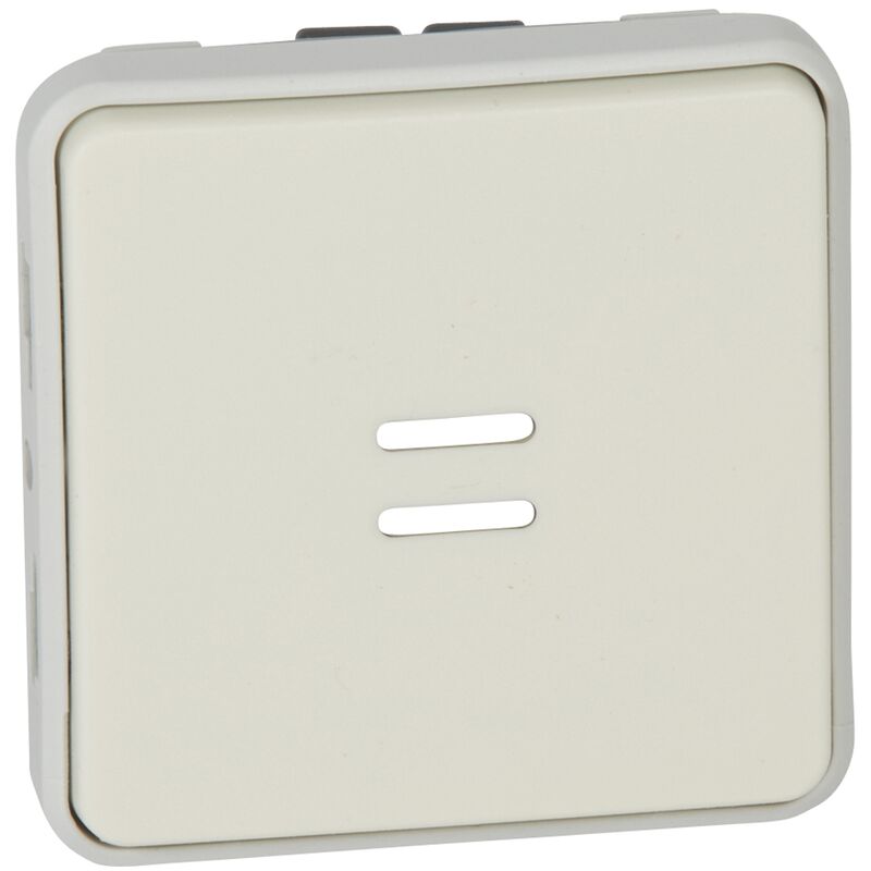 069632 poussoir étanche no lumineux plexo composable IP55, 10A, blanc - Legrand