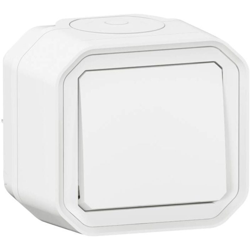 Plexo bouton poussoir saillie complet étanche blanc IP55 - 069760L - Legrand