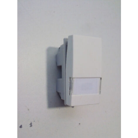 Poussoir porte-étiquette 1O+1F 1 module systo GROUPE HAGER WS031