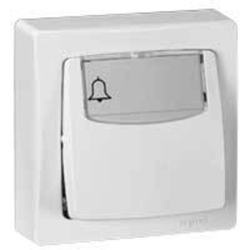 Poussoir porte-étiquette Appareillage saillie complet 6A blanc Legrand 086009 Poussoir porte-étiquette Appareillage saillie complet 6A blanc Legrand 086009