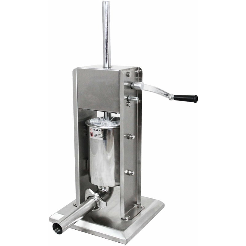 Poussoir à Saucisse 3L Inox 304 Robuste Industriel Commercial Machine à Viande 2 Vitesses