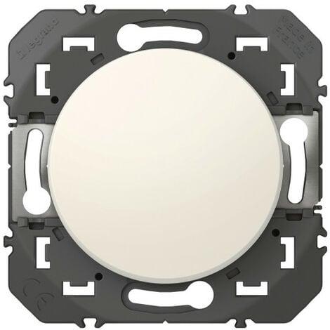 Poussoir simple dooxie 6A 250V finition blanc emballage blister (095204)