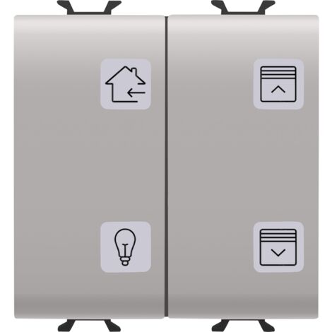 POUSSOIRS 4 CANAUX KNX BEIGE GEWISS GW13787