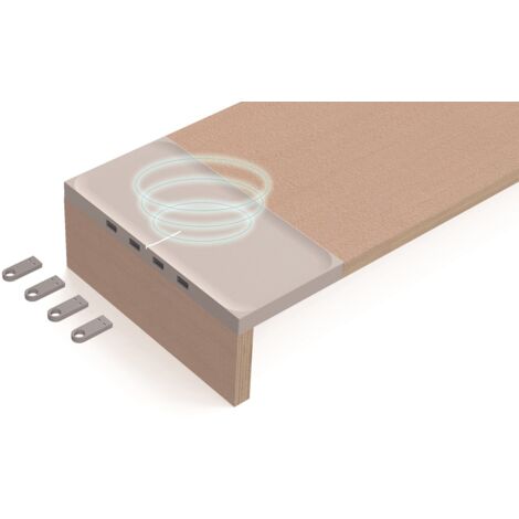 POUT Eyes9 - Dual-Monitorständer mit universellem kabellosem Ladesystem, weiß