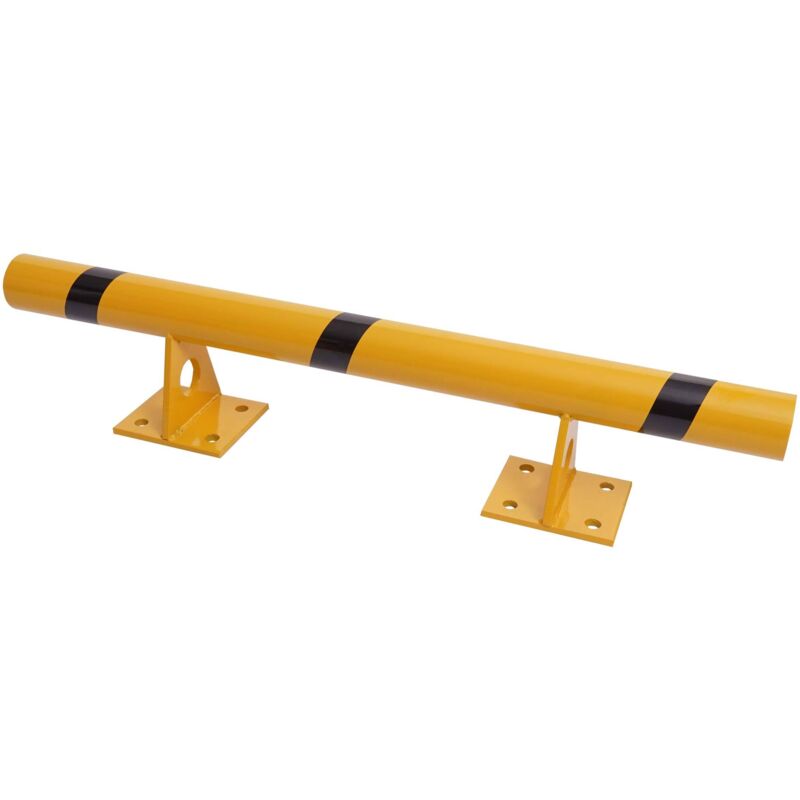 Jamais utilisé] Poutre de protection contre les chocs HHG 957, protection murale contre les chocs 20x100x14cm jaune-noir