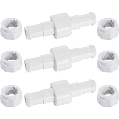 Poweka D20 Set di 3 connettori per tubi rotanti con 6 ugelli D15 compatibili con i robot per la pulizia delle piscine Zodiac Polaris 180 280 380