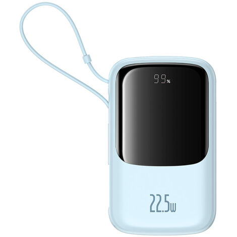 Power bank 10000mAh Qpow Pro+ 22,5W USB-C - blu