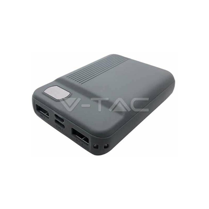 

Power Bank con pantalla 10000mAh 2.0A/2.1A Gris - V-tac