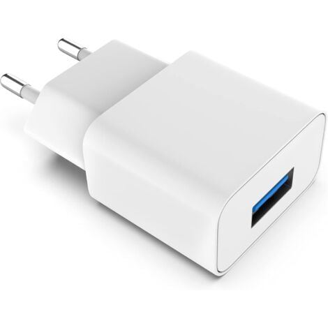 Power Charger - Universal USB Wall Adapter (5V/1A) Charging Head