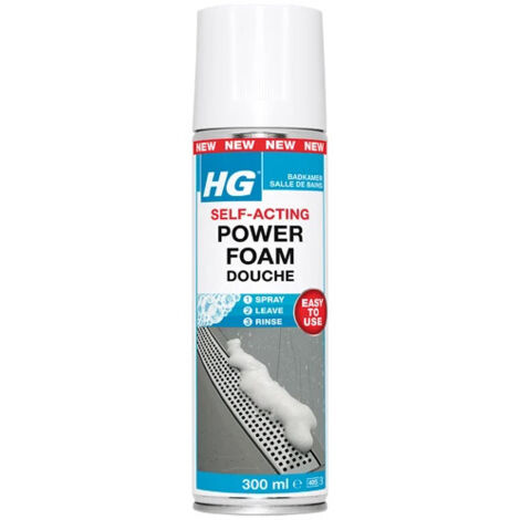 Power Foam douche - Mousse nettoyante super puissante pour l'évacuation de la douche - HG - 300 ml