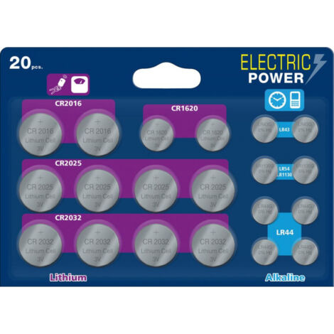 Power Knopfzelle Mix 20er Megablister