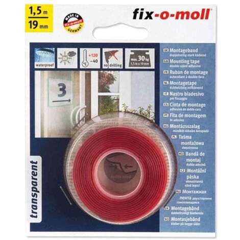 Power-Mount transparent 50kg 150cm 19mm