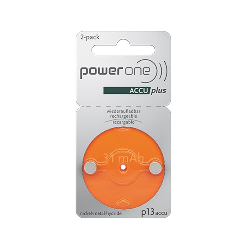 

Power One - Pila para audífono recargable 13A 1.2V 25mAh